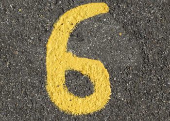 number, advertisement, yellow, colour, asphalt, road, digit, numbering, six, six, six, six, six, six