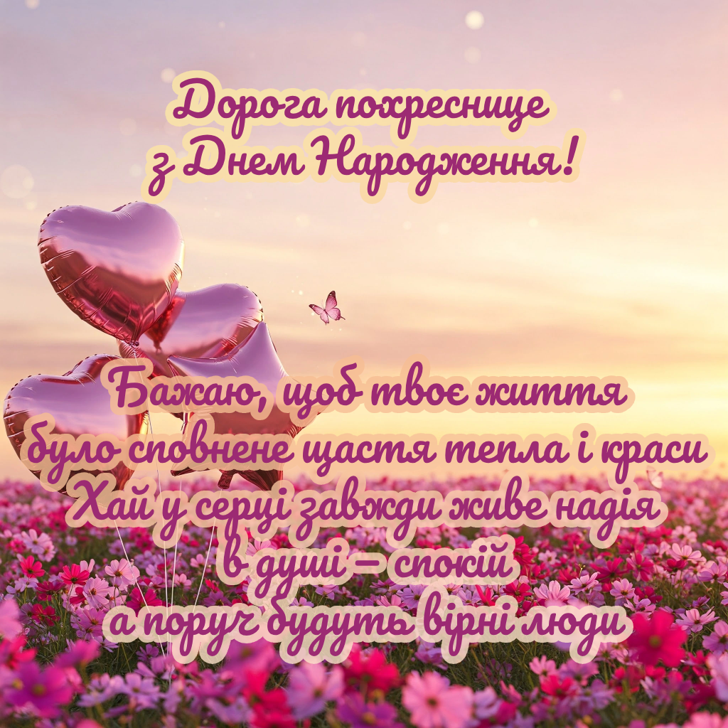 дорога похреснице з днем народження