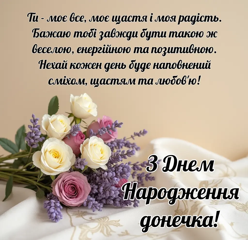 вітання для мами з днем народження донечки