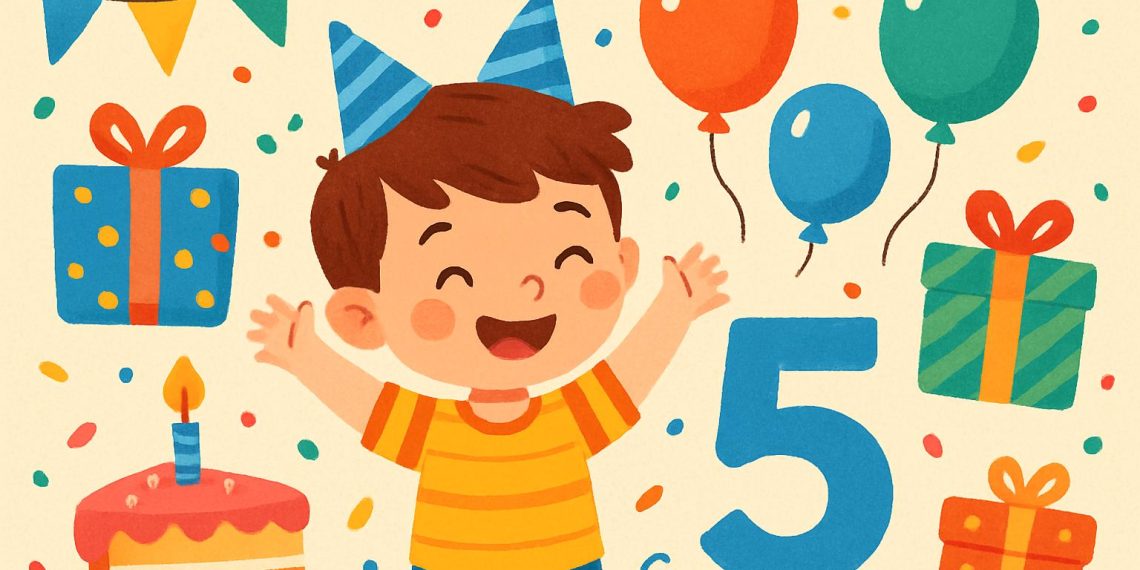 з днем народження 5 років хлопчику